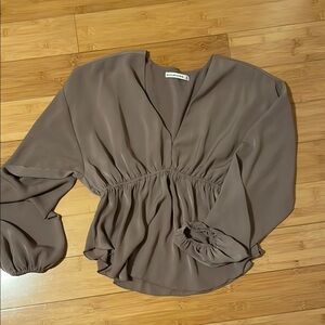 Abercrombie & Fitch Taupe Blouse